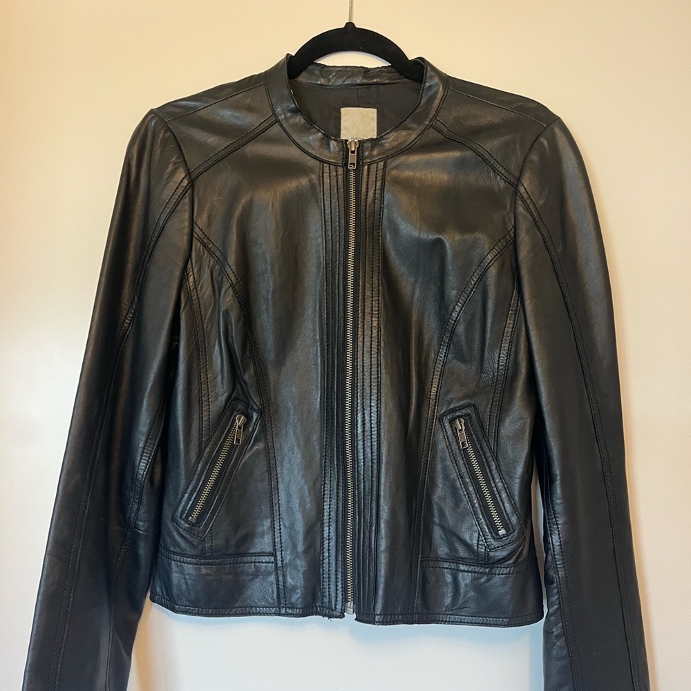 Black Leather Motorcycle Jacket
